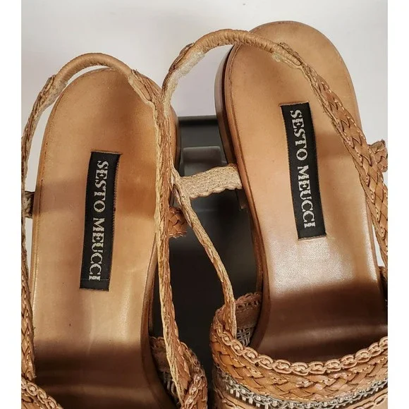 Sesto Meucci Slingback Sandal Size 6 1/2 M - Picture 2 of 4